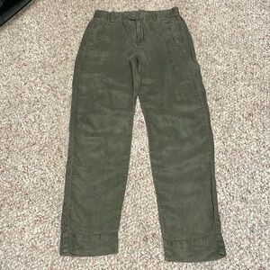 J crew linen cropped pant